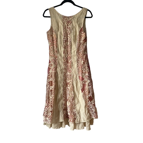 Linea Domani vintage 90s midi dress with tiered hem 10 - Picture 2 of 10